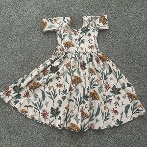 Alice + Ames Short Sleeve Ballet Dress in Herbal Study